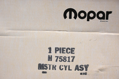 Mopar H75817, H-75817 Brake Master Cylinder NOS