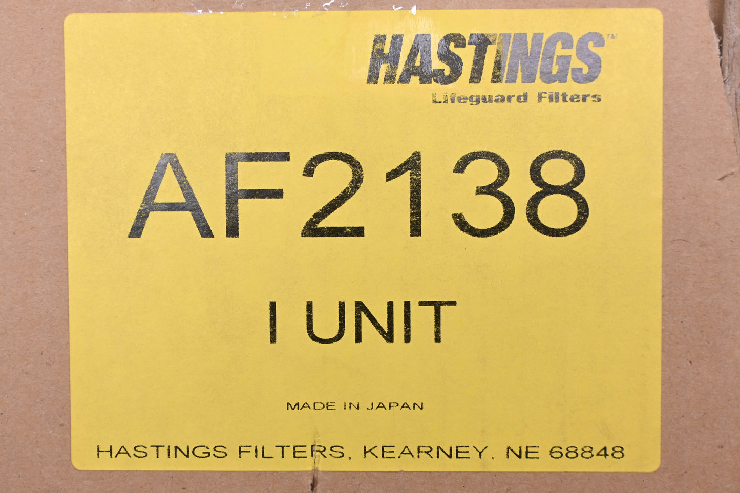 Hastings AF2138 Air Filter NOS