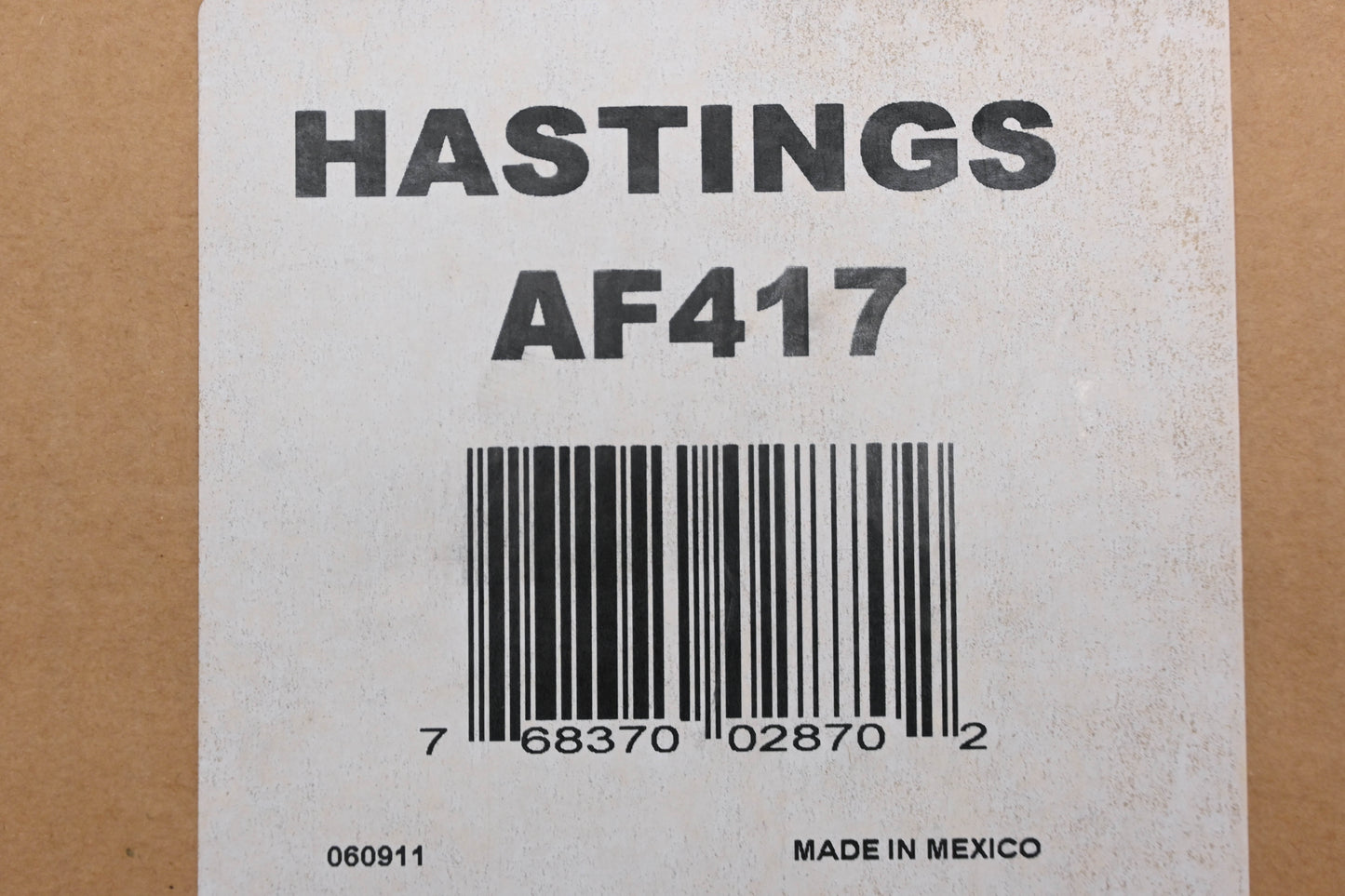 Hastings AF417 Air Filter NOS