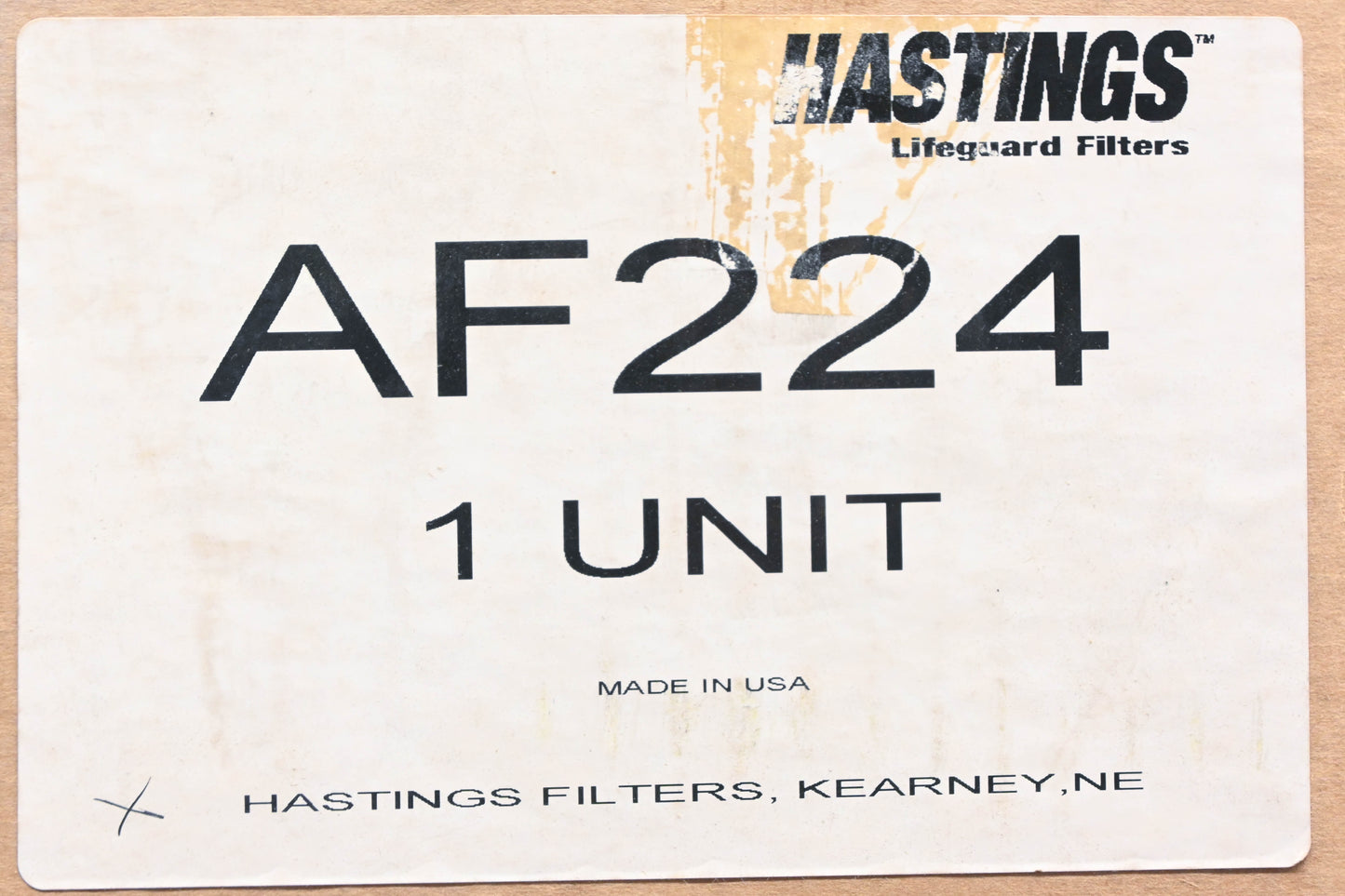 Hastings AF224 Air Filter NOS