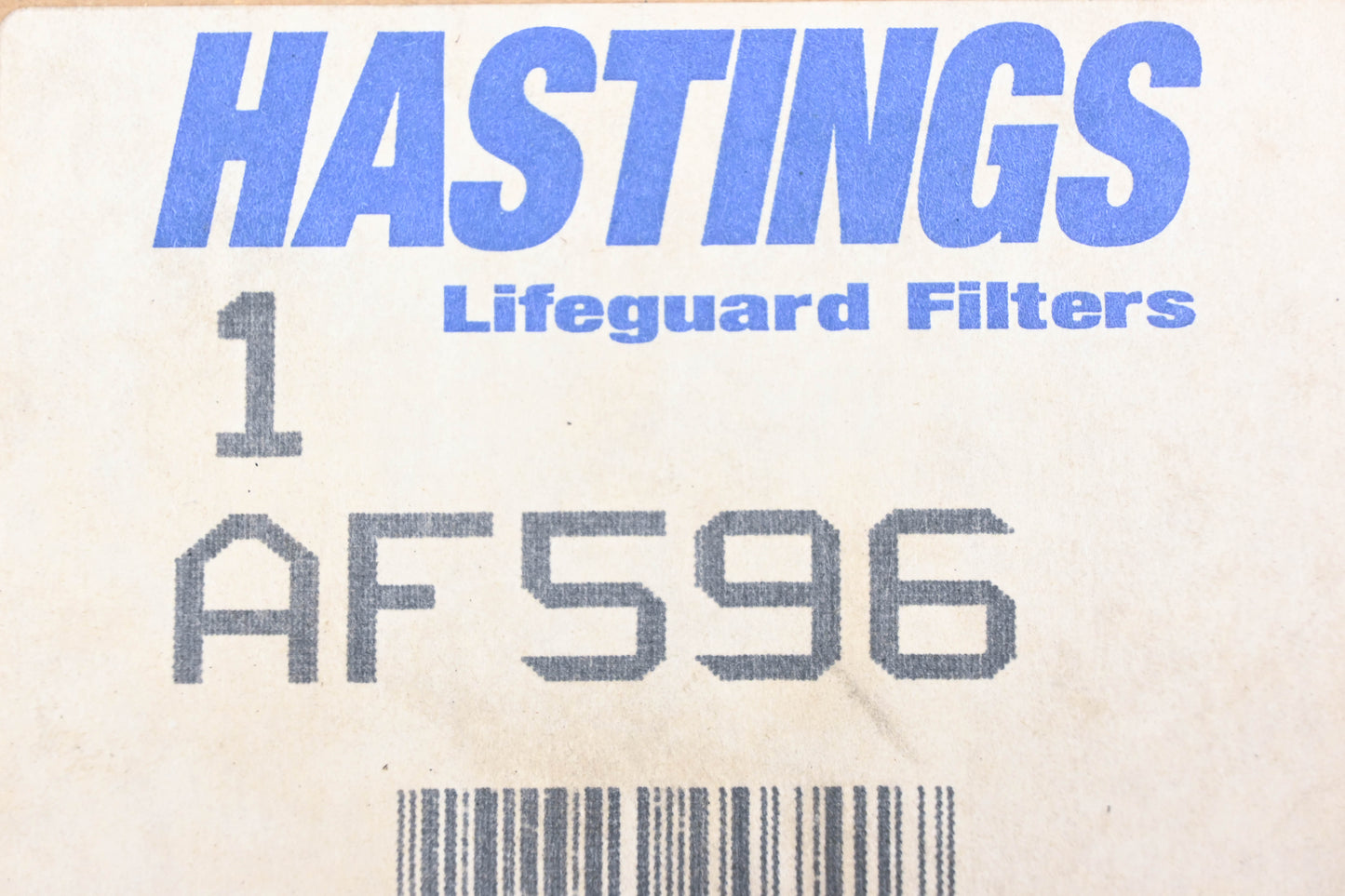 Hastings AF596, PA2587 Air Filter NOS