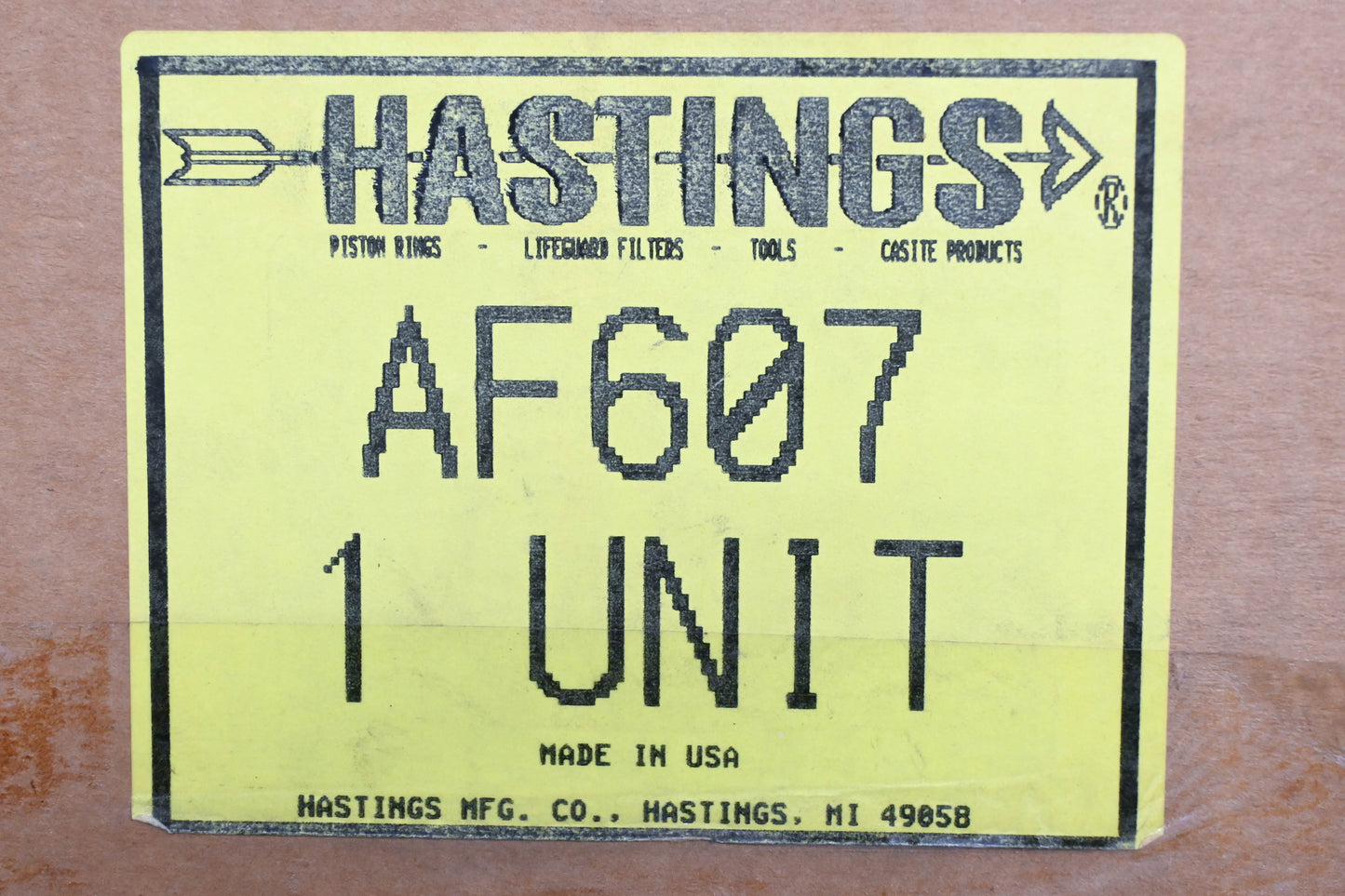 Hastings AF607, PA2532 Air Filter NOS
