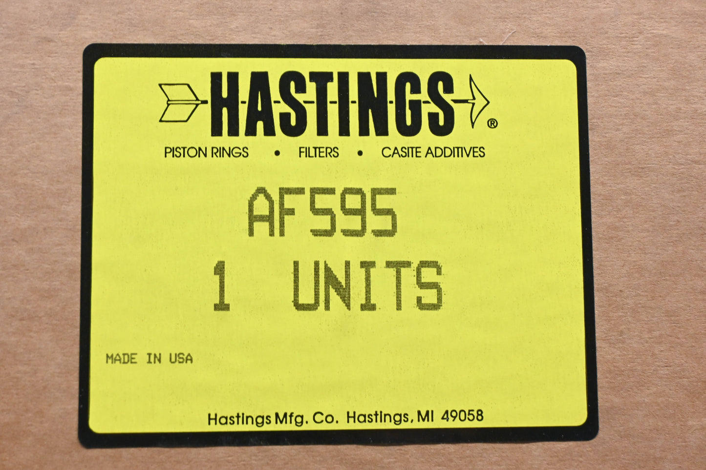 Hastings AF595, PA2520 Air Filter NOS