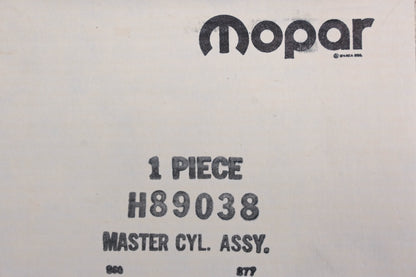 Mopar H89038, H-89038 Master Brake Cylinder NOS