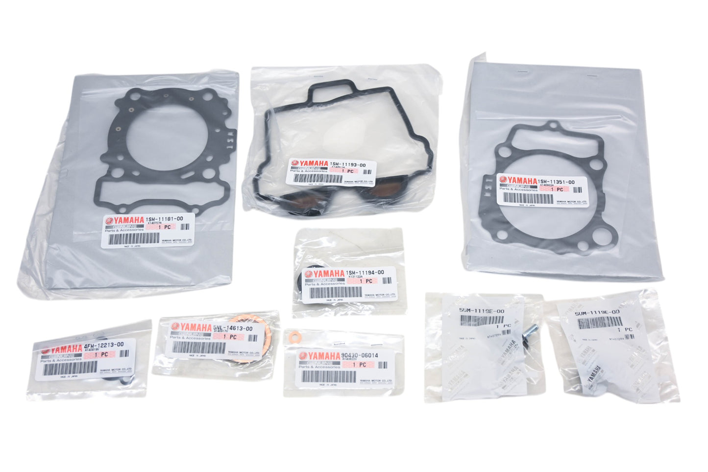 New OEM Yamaha 1SM-W0001-00-00 Top End Gasket Kit NOS