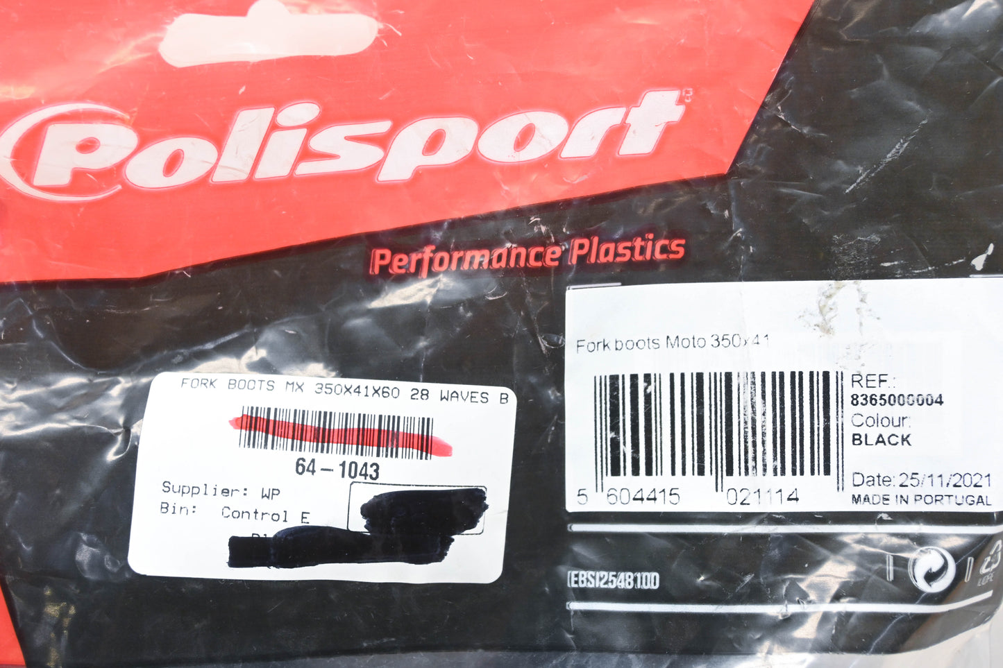 Polisport 8365000004 Black Fork 28-Waves Boot Kit NOS