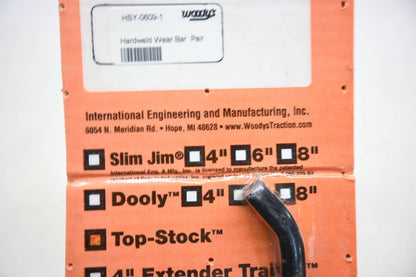 Woody's HSY-0609-1, 16-72282 Top Stock Hardweld Wear Bar Kit NOS