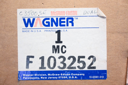 Wagner F103252, 300459 Master Brake Cylinder NOS