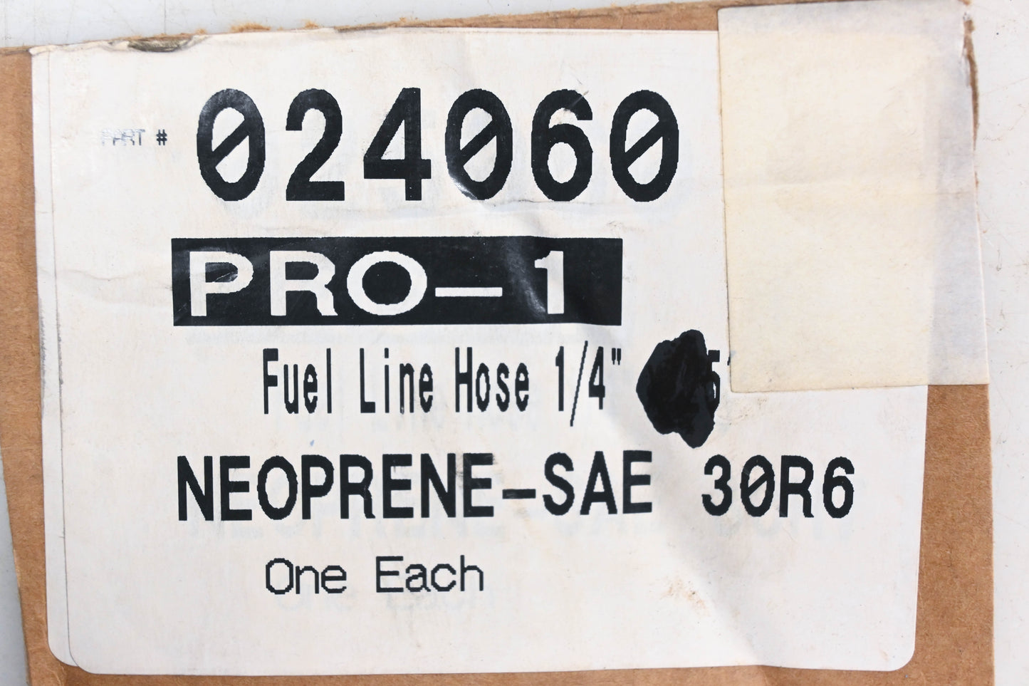 Pro-1 024060 Fuel Line Tubing 19' x 1/4"ID NOS