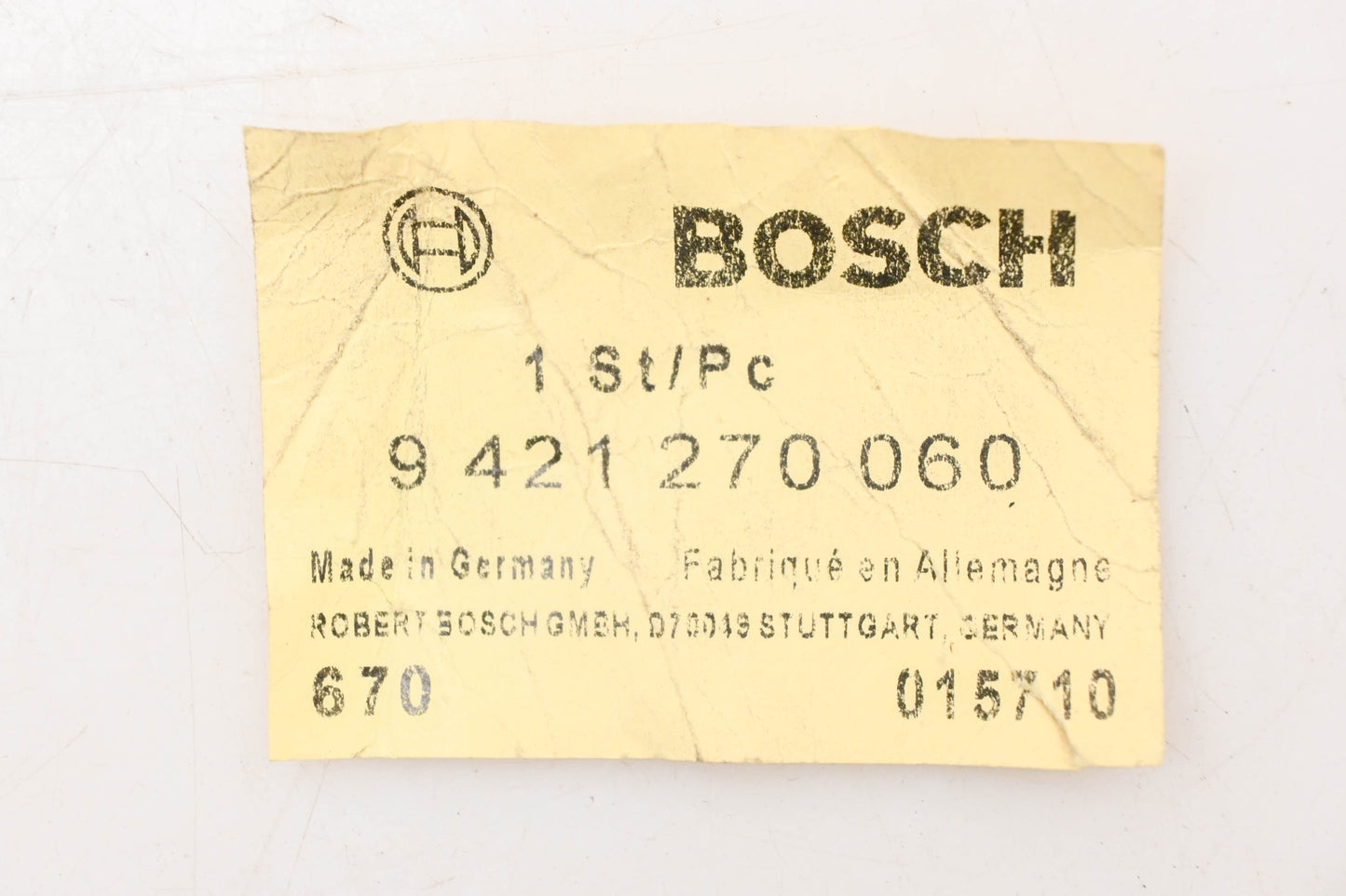 Bosch 9421270060, 9 421 270 060 Throttle Lever NOS