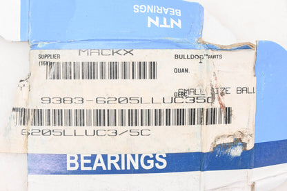 Mack 9383-6205LLUC35C, 6205LLUC3/5C NTN Ball Bearing NOS