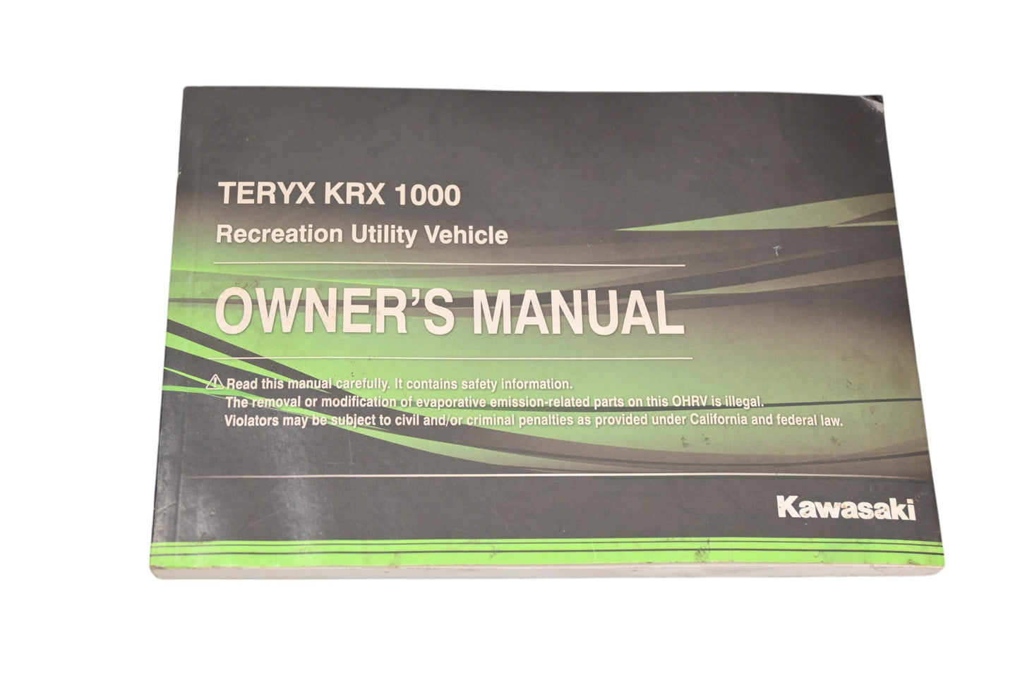 OEM Kawasaki 99803-0015 Teryx KRF 1000AL Owner's Manual