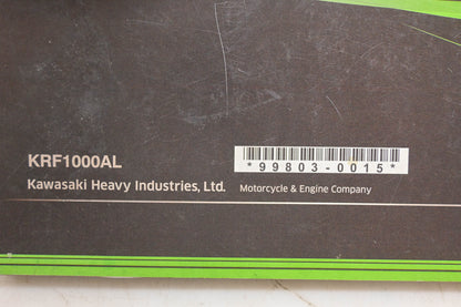 OEM Kawasaki 99803-0015 Teryx KRF 1000AL Owner's Manual