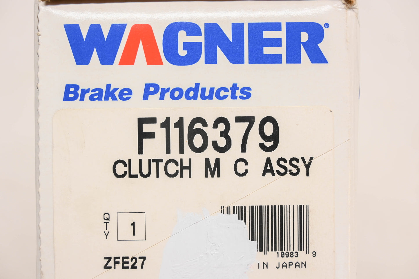 Wagner F116379, CM118397 Clutch Master Cylinder NOS