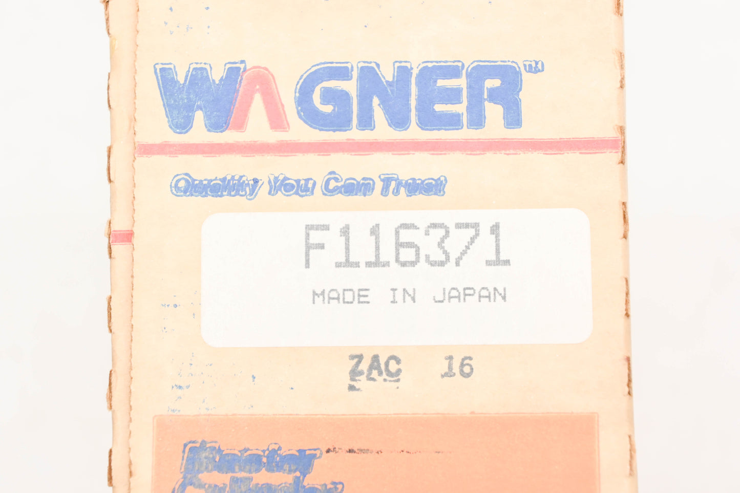 Wagner F116371, 136.44107 Clutch Master Cylinder NOS