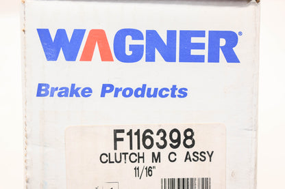 Wagner F116398 Clutch Master Cylinder NOS