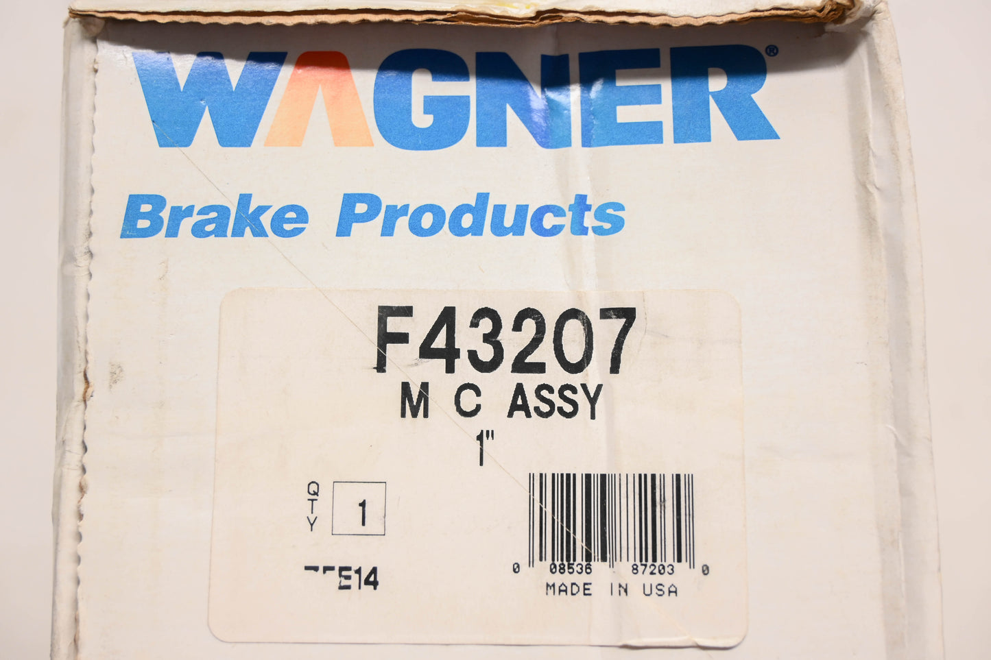 Wagner F43207, MC34330 Brake Master Cylinder NOS