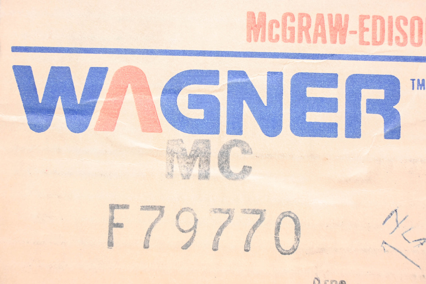 Wagner F79770, MC79770, MC36337 Brake Master Cylinder Kit NOS