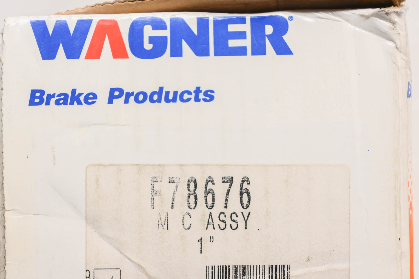 Wagner F78676 Brake Master Cylinder Kit NOS