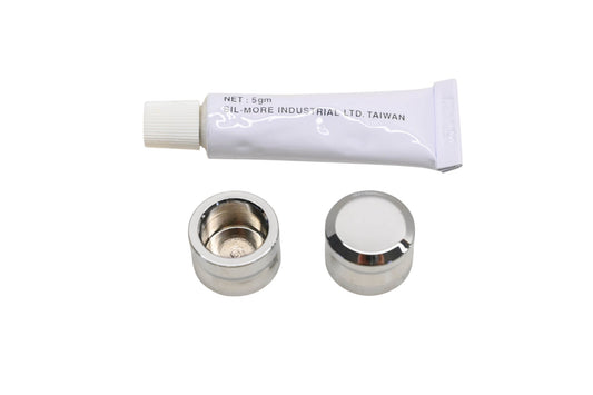 Mid USA 60011 Chrome Billet Aluminum Compression Valve Cap Kit NOS