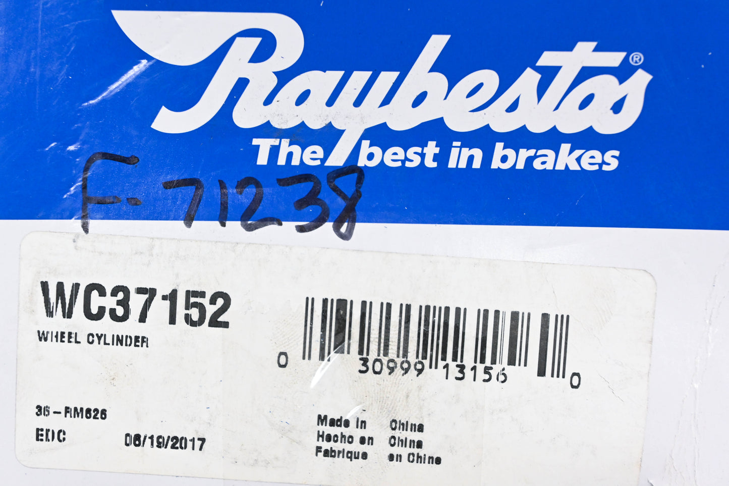 Raybestos WC37152, F71238 Drum Brake Wheel Cylinder Kit NOS