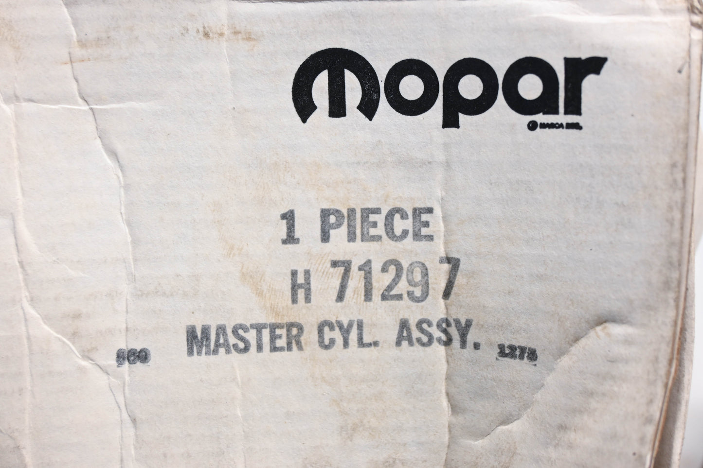 Mopar H71297, H-71297 Brake Master Cylinder NOS