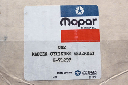 Mopar H71297, H-71297, 5468115 Brake Master Cylinder NOS