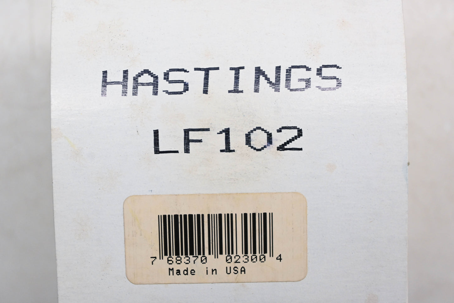 Hastings LF102 Oil Filter NOS