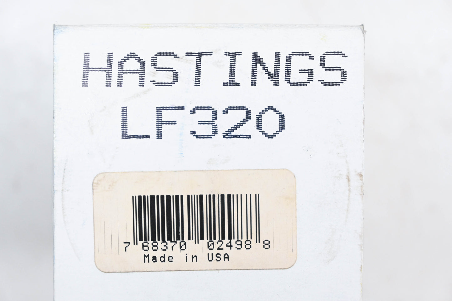 Hastings LF320 Oil Filter NOS