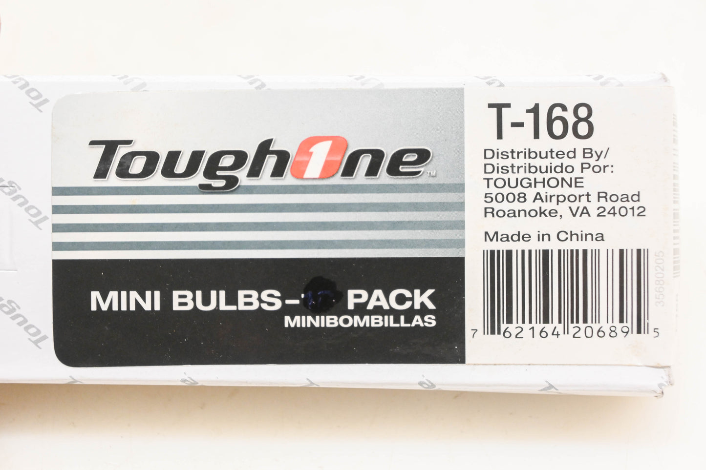 Toughone T-168 Mini-Bulbs 12v 5w Qty 9 NOS