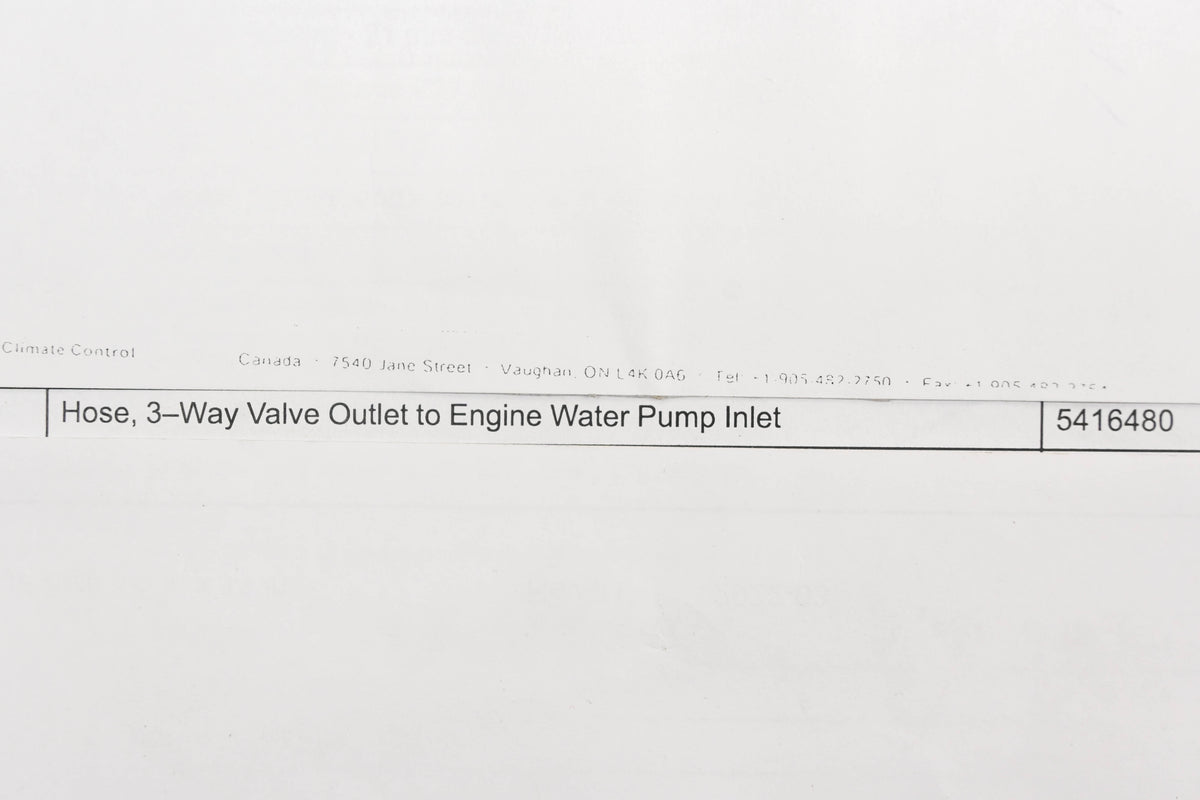 New OEM Polaris 5416480 Mobile Climate Control 3-Way Heater Hose NOS