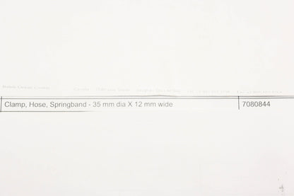 New OEM Polaris 7080844, T39-0153 Mobile Climate Control Spring Band 35mm x 12mm Clamps Qty 2 NOS