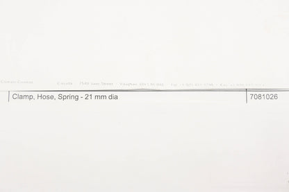 New OEM Polaris 7081026 Mobile Climate Control Spring Band 21mm x 10mm Clamp NOS