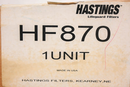 Hastings HF870, BT8312 Baldwin Hydraulic Filter NOS