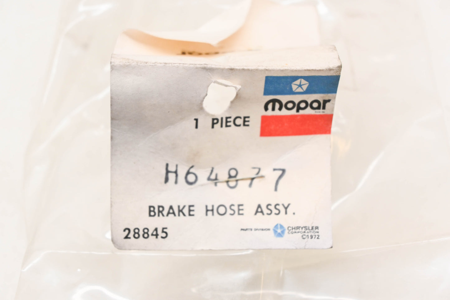 Mopar H64877, H-64877 Brake Hose Assembly NOS