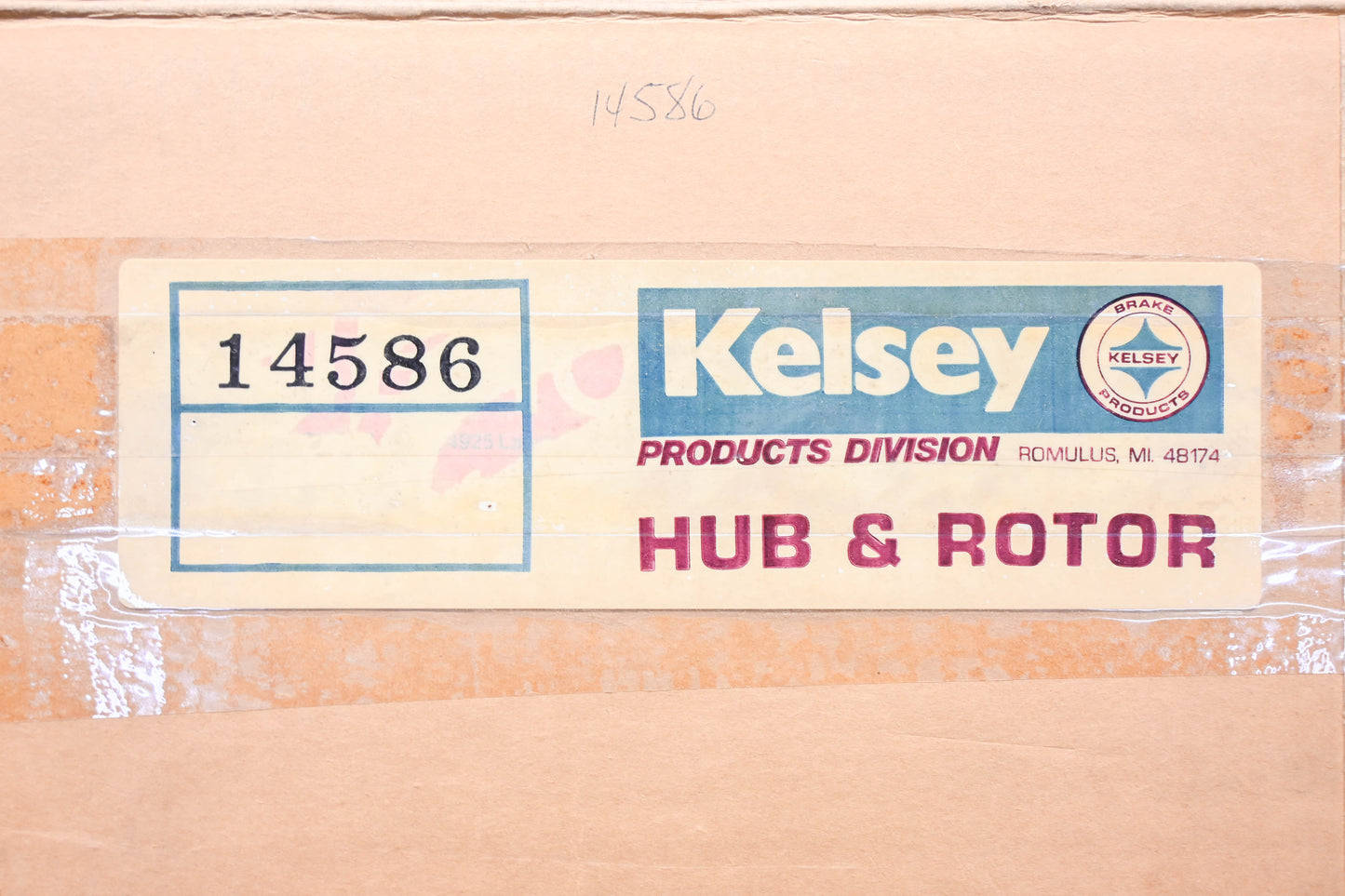 Kelsey 14586, 3820186, 3634072 Brake Rotor Hub Assembly NOS