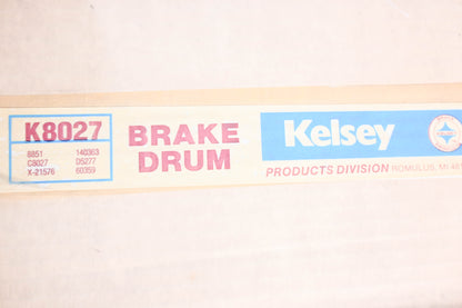 Kelsey K8027, C10-522C A Brake Drum NOS