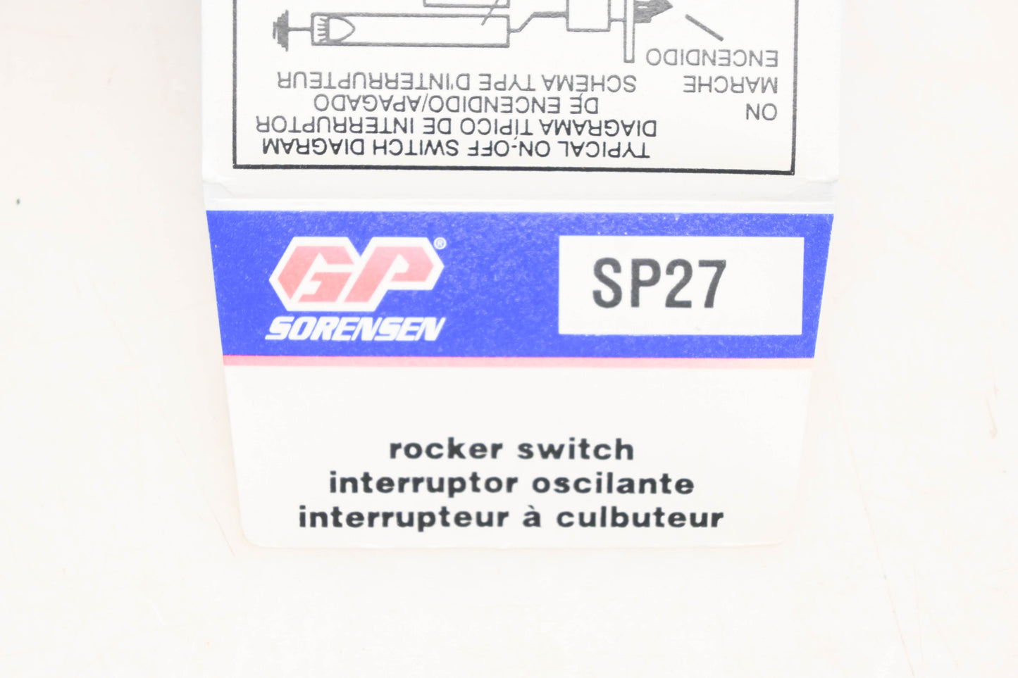 GP Sorensen SP27 Rocker Switch Kit NOS