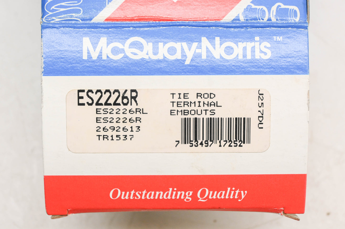 McQuay-Norris ES2226R, 2692613, TR1537 Tie Rod Kit NOS