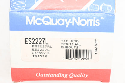 McQuay-Norris ES2227L, 2692612, TR1538 Tie Rod Kit NOS