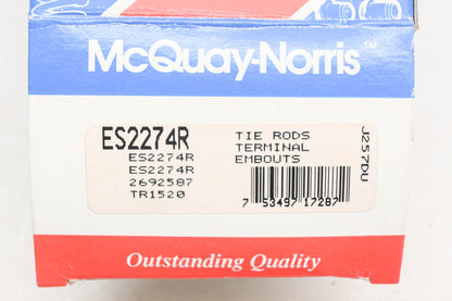 McQuay-Norris ES2274R, 2692587, TR1520 Tie Rod Kit NOS