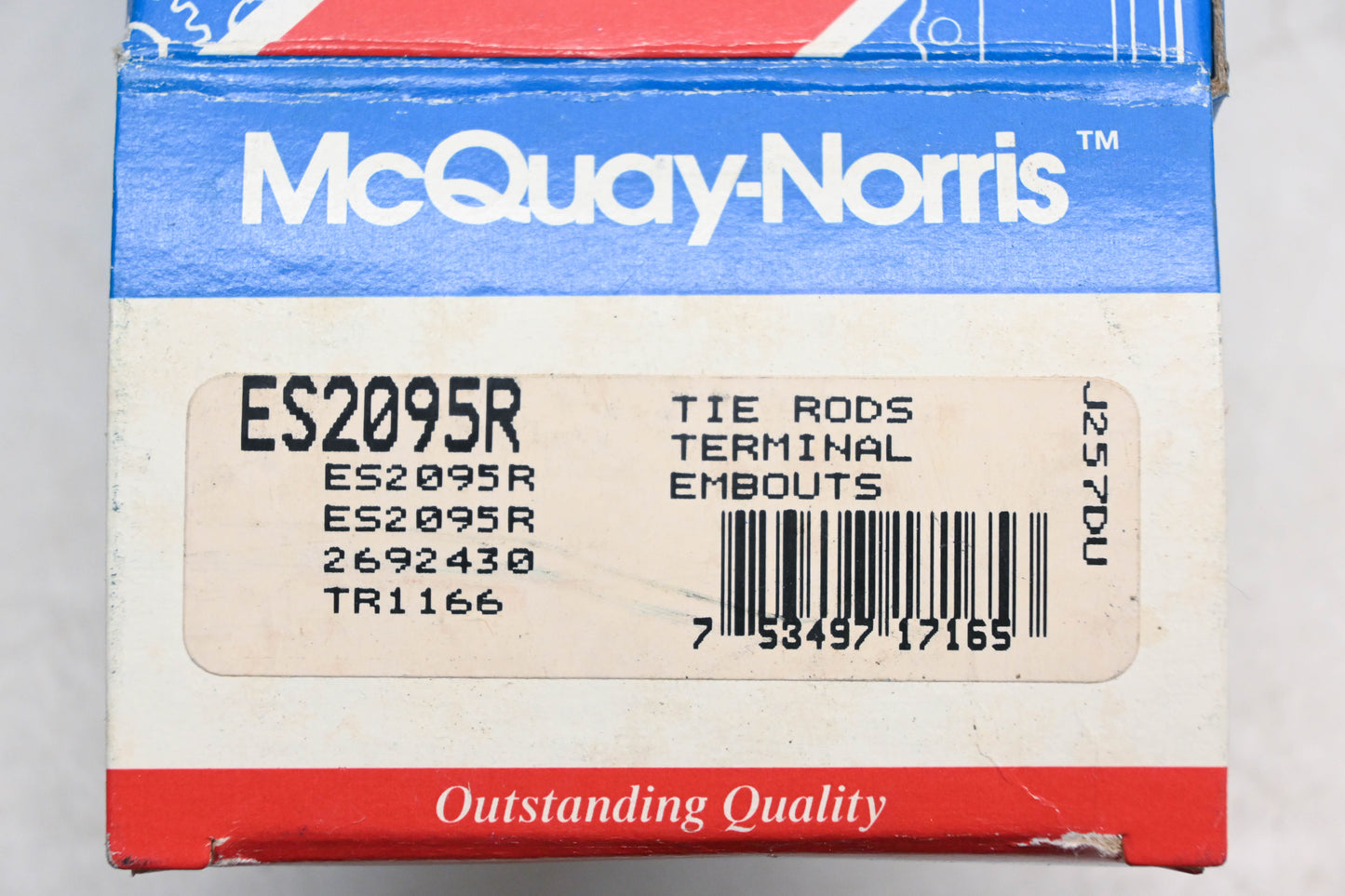 McQuay-Norris ES2095R, 2692430, TR1166 Tie Rod Kit NOS