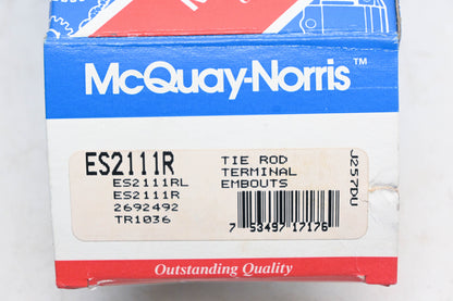McQuay-Norris ES2111R, 2692492, TR1036 Tie Rod Kit NOS