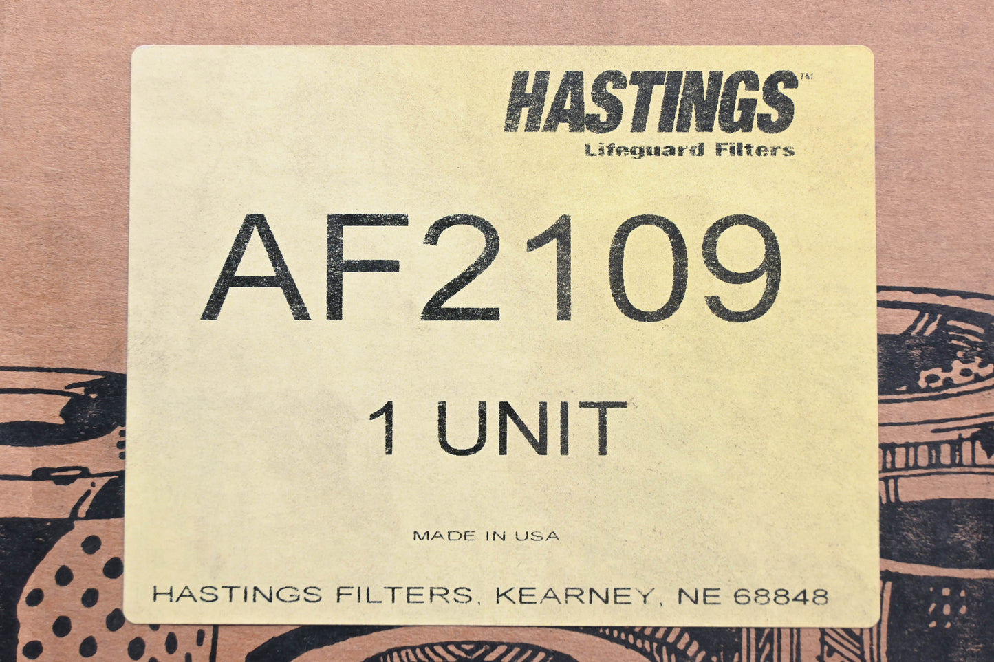 Hastings AF2109 Air Filter NOS