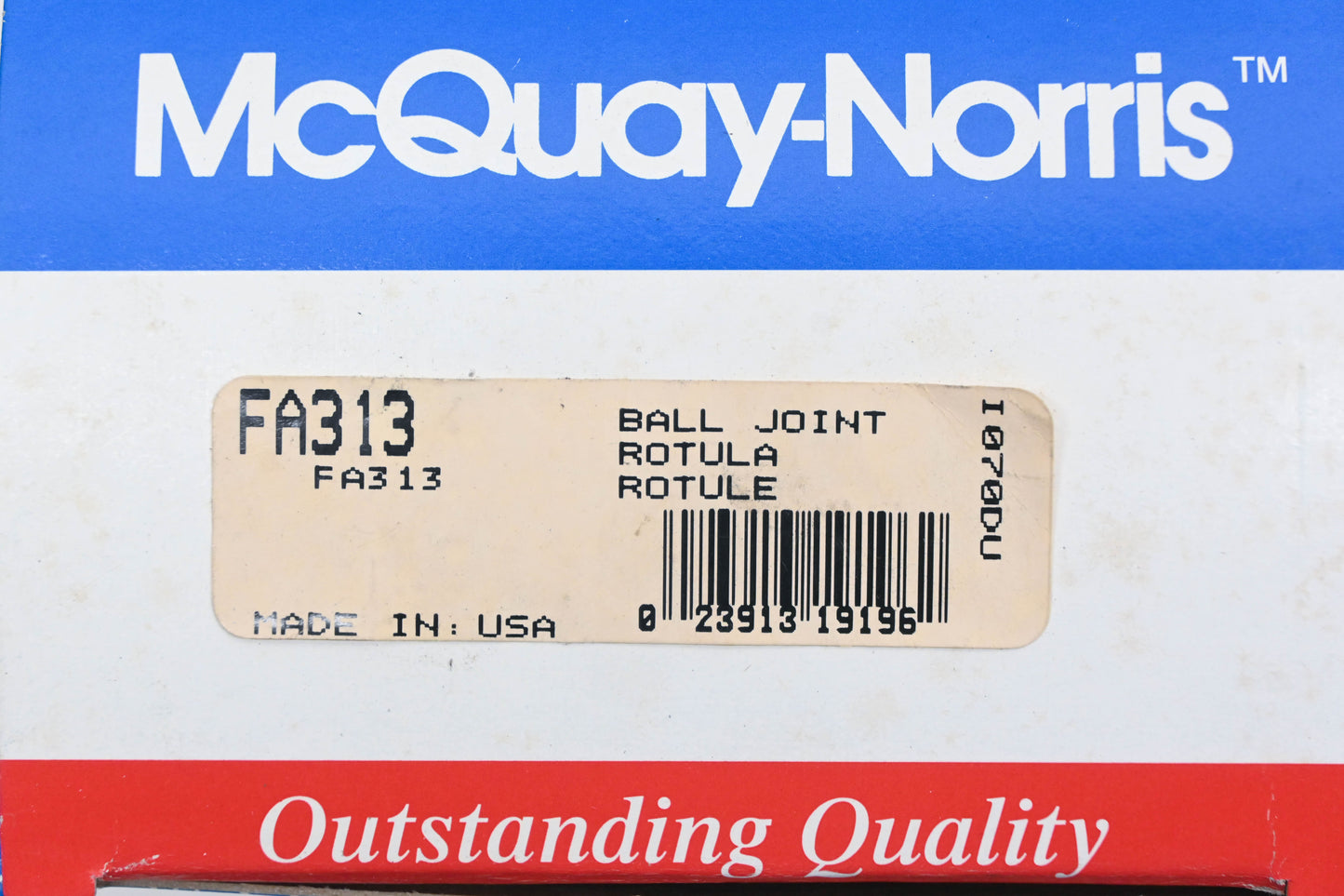 McQuay-Norris FA313 Ball Joint Kit NOS
