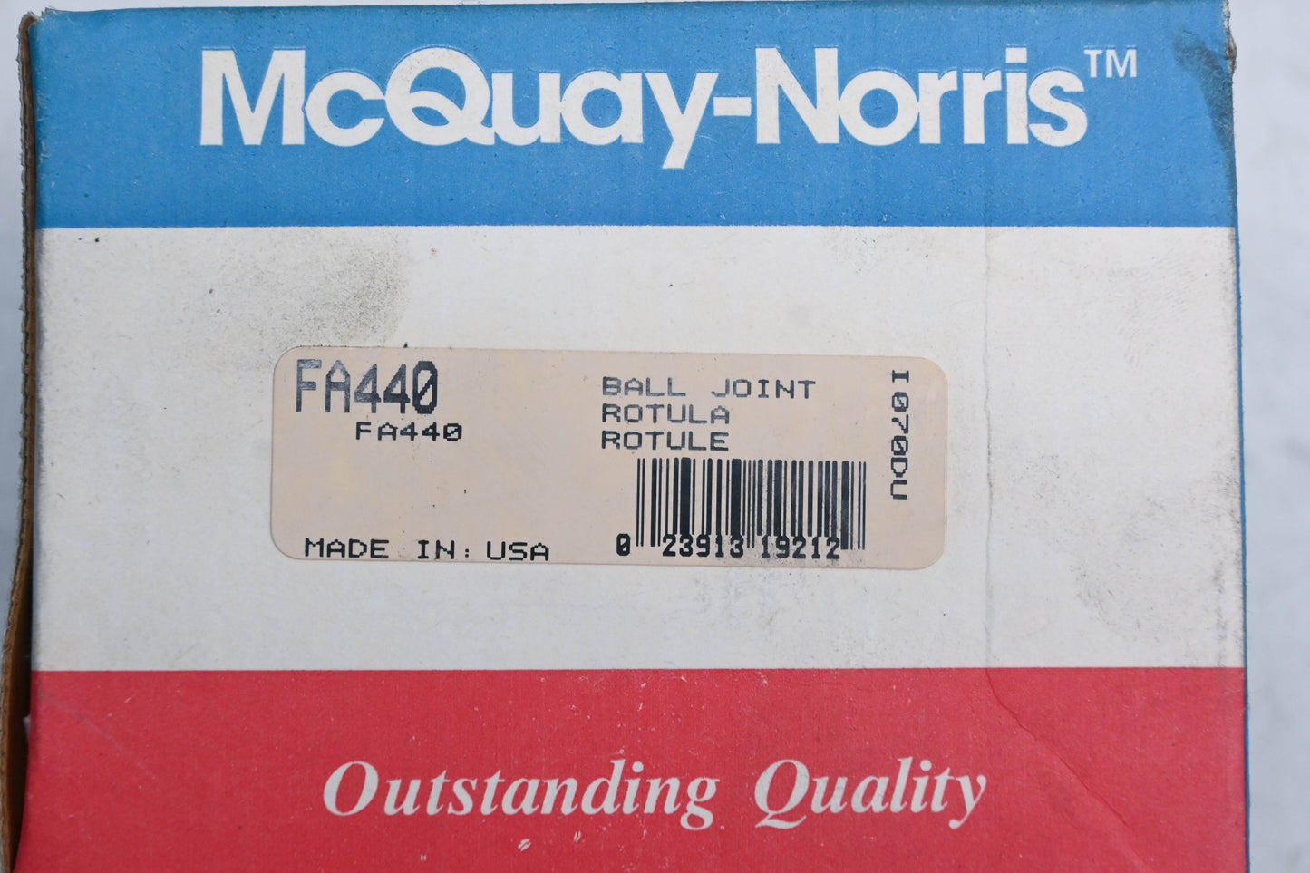 McQuay-Norris FA440 Ball Joint Kit NOS