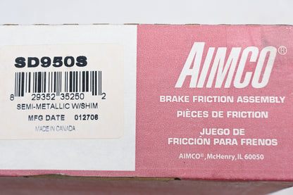 Aimco SD950S Semi Metallic Disc Brake Pad Kit NOS