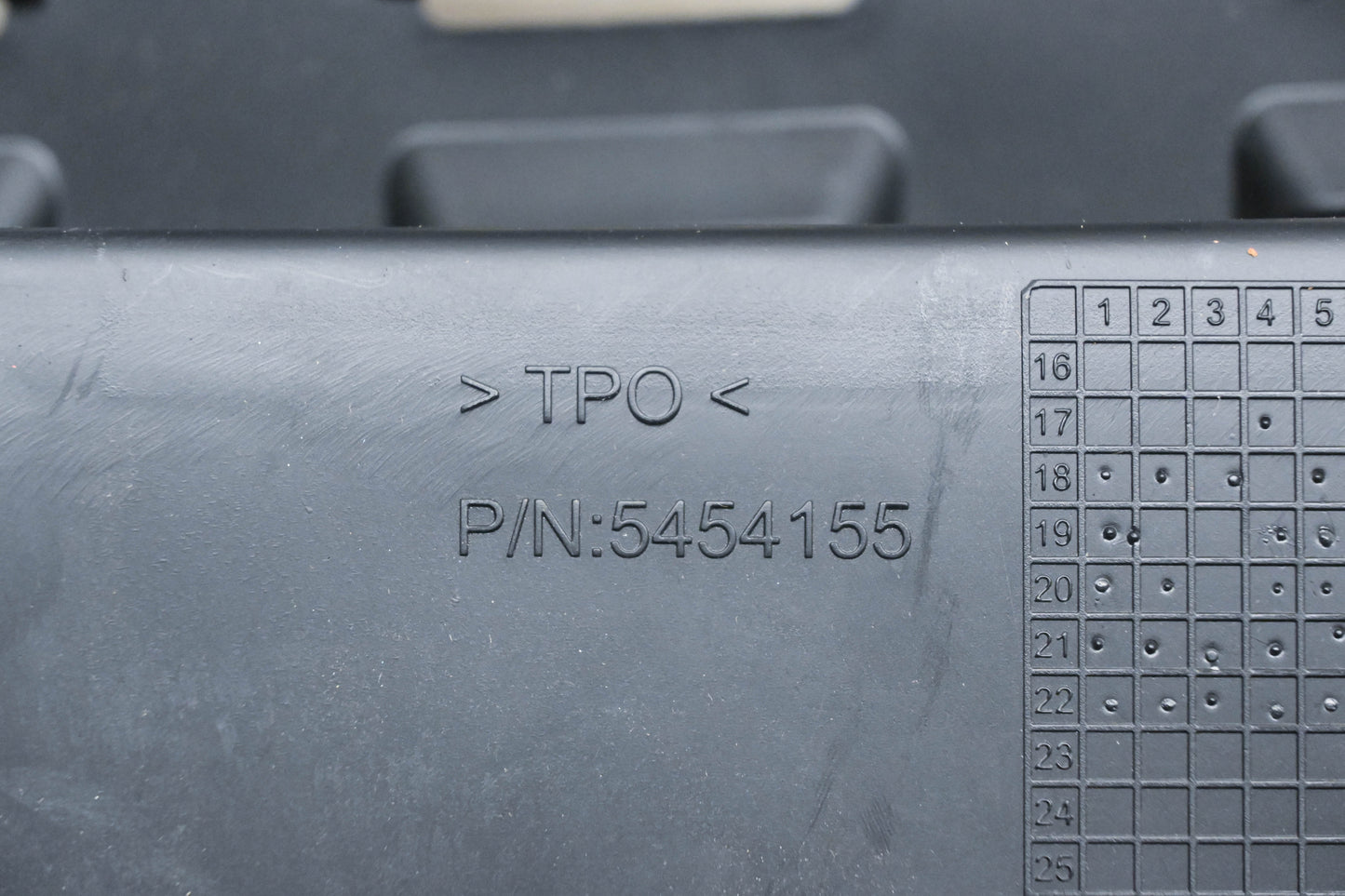 New OEM Polaris 5454155, T28-2348 Black Bin Cover Panel NOS