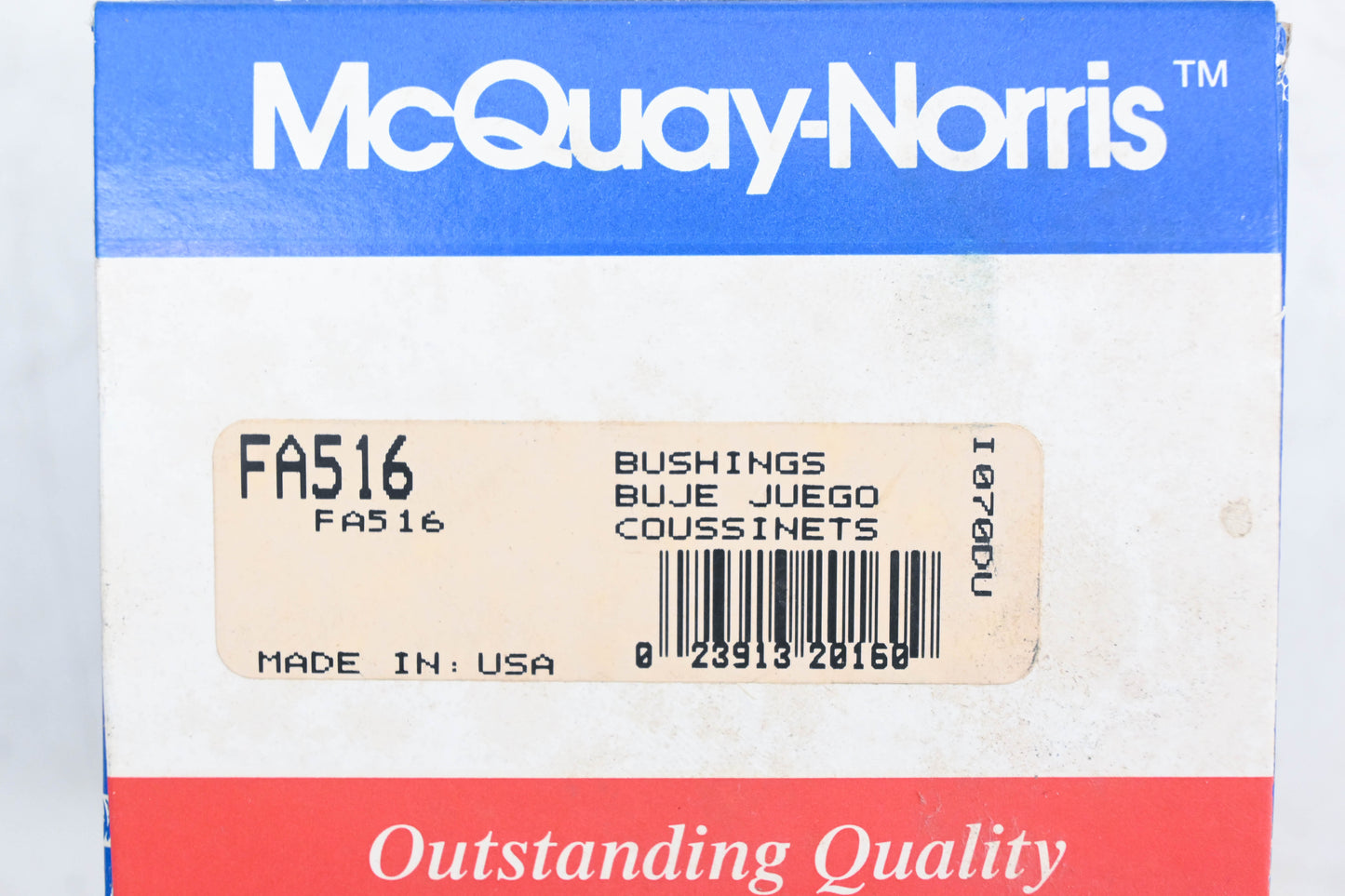 McQuay-Norris FA516 Bushings Qty 2 NOS