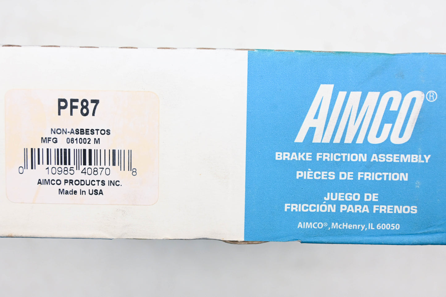 Aimco PF87 Disc Brake Pad Kit NOS